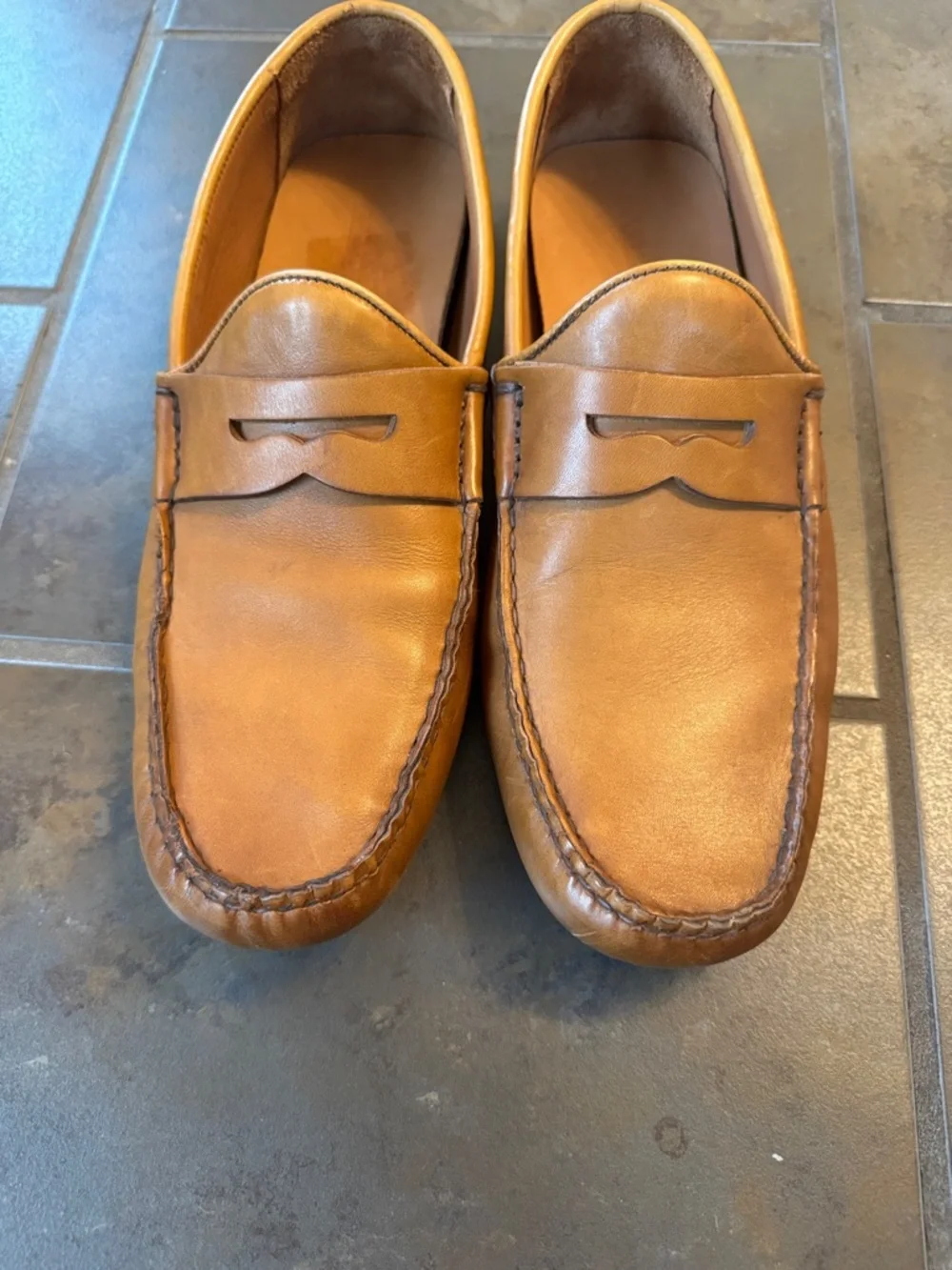 Allen Edmonds Super Sport Penny Loafers 6456 Walnut Brown Leather Slip-on 10.5 - Picture 10 of 14